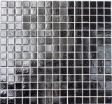 Glasmosaik Mosaikfliese Schwarz Spots Dusche BAD WAND Kchenwand - MOS50-0302