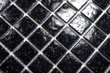 Glasmosaik Mosaikfliese Schwarz Spots Dusche BAD WAND Kchenwand - MOS50-0302
