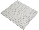 Glasmosaik Mosaikfliese altweiss hellgrau cream Classic papierverklebt - MOS200-A03