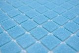 Glasmosaik Mosaikfliese Mittelblau Poolmosaik Schwimmbad - 200-A13