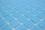 Glasmosaik Mosaikfliese Mittelblau Schwimmbad Mosaik Fliese Poolmosaik - 200-A13-P