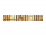 Mosaik Borde Bordre Gold Edelstahl leicht gebrstet MOS129BOR-0707