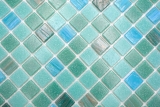 Glasmosaik Poolmosaik Schwimmmosaik Trkis Grn Mix Kupfer changierend MOS200-SMT