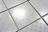 Handmuster Retro Vintage Mosaik Fliese Keramik wei Geo White MOS22B-1401_m