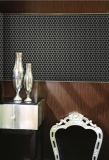 Hexagonale Sechseck Mosaik Fliese Keramik mini schwarz matt Duschrckwand Fliesenspiegel Wandfliese Badfliese - MOS11A-0311