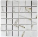 Keramik Mosaik FlieseCalacatta wei beige Feinsteinzeug Fliesenspiegel MOS14-0112