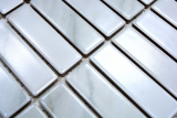Stbchen Mosaik Fliese Keramik Steinoptik wei grau Fliesenspiegel Kche MOS24-STSO01