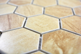 Mosaik Fliese Keramik Hexagon Travertin beige matt Fliesenspiegel Kche MOS11G-1202_f | 10 Mosaikmatten