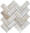 Handmuster Mosaik Fliese Keramik beige Fischgrt Holz hell Fliesenspiegel Kche MOS24-2002_m