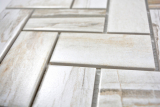 Handmuster Mosaik Fliese Keramik beige Fischgrt Holz hell Fliesenspiegel Kche MOS24-2002_m