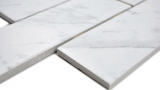 Handmuster Mosaik Fliese Keramik wei Brick Carrara in Dot Joint MOS24CD-0102_m