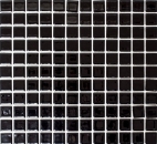 Keramikmosaik Mosaiknetz schwarz hochglanz Fliesenspiegel Kche MOS18-0302