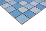 Keramik Mosaik Schwimmbadmosaik Mosaikfliese blau mix glnzend BAD Duschwand MOS18-0406