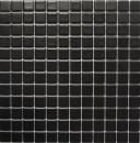 Keramikmosaik Mosaikfliesen schwarz matt Fliesenspiegel Kchenrckwand MOS18D-0311