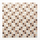 Handmuster Mosaik Fliese Aluminium beige braun Alu alu kupfer Fliesenspiegel Kche MOS49-A971_m