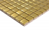 Edelstahl Mosaik Fliese gold gebrstet matt Fliesenspiegel Kchenwand MOS129-0707