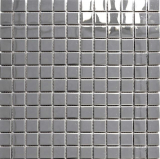 Edelstahl Mosaik Fliese silber glnzend Fliesenspiegel Kchenwand MOS129-23G
