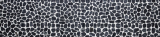 Flukiesel Steinkiesel geschnitten schwarz anthrazir grau Fliesenspiegel Duschtasse Duschwand - MOS30-0302