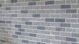 Mosaik Marmor Naturstein grau cementgrau anthrazit Brick Backsteinoptik Carving Fliesenspiegel Kche - MOS40-B49