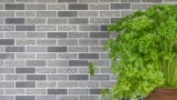 Mosaik Marmor Naturstein grau cementgrau anthrazit Brick Backsteinoptik Carving Fliesenspiegel Kche - MOS40-B49