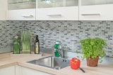 Mosaik Marmor Naturstein grau cementgrau anthrazit Brick Backsteinoptik Carving Fliesenspiegel Kche - MOS40-B49