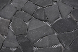 Mosaik Bruch Marmor Naturstein Nero schwarz anthrazit dunkelgrau Polygonal Fliesenspiegel Kchenwand Bad - MOS44-30-120