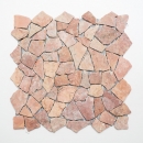 Mosaik Bruch Marmor Naturstein rot Polygonal Rossoverona Spritzschutz Fliesenspiegel Kchenfliese Bad - MOS44-30-140
