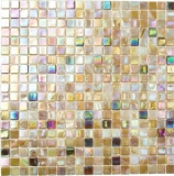 Glasmosaik Mosaikfliesen beige braun irisierend Sand Wand Kchenrckwand MOS58-1204