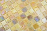 Glasmosaik Mosaikfliesen beige braun irisierend Sand Wand Kchenrckwand MOS58-1204