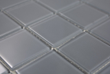 Mosaikfliese Glasmosaik grau anthrazit BAD WC Kche WANDMosaikmatte MOS69-0202