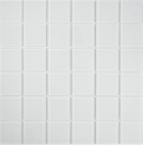 Mosaikfliese Glasmosaik superweiss BAD WC Kche WAND Mosaikmatte MOS69-0101