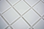 Mosaikfliese Glasmosaik superweiss BAD WC Kche WAND Mosaikmatte MOS69-0101