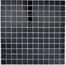 Mosaikfliese Glasmosaik schwarz Schwimmbadmosaik Poolmosaik MOS63-0302