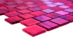 Handmuster Mosaikfliese Transluzent Glasmosaik Crystal Struktur pink klar gefrostet MOS68-CF47_m