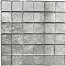 Glasmosaik silber Mosaikfliese Struktur Fliesenspiegel Kchenwand MOS123-8SB26