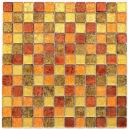 Glasmosaik gold orange Mosaikfliese Struktur Fliesenspiegel Kche Duschwand MOS120-07414
