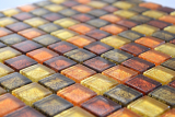 Glasmosaik gold orange Mosaikfliese Struktur Fliesenspiegel Kche Duschwand MOS120-07414