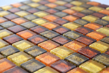 Glasmosaik gold orange Mosaikfliese Struktur Fliesenspiegel Kche Duschwand MOS120-07814