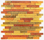 Glasmosaik gold orange Mosaikfliese Verbund Struktur Fliesenspiegel Kche Duschwand MOS86-07814