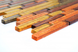 Handmuster Mosaikfliese Transluzent Verbund Glasmosaik Crystal gold orange Struktur MOS86-07814_m