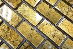 Glasmosaik gold Mosaikfliese Struktur Fliesenspiegel Kche Duschwand MOS120-0744