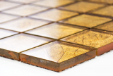 Glasmosaik gold Mosaikfliese Struktur Fliesenspiegel Kche Duschwand MOS120-0786