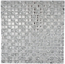 Mosaikfliese Glasmosaik electroplated Silber Glas BAD WC Kche WAND MOS92-0218