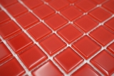 Mosaikfliese Glasmosaik rot BAD WC Kche WAND Mosaikmatte MOS60-0904