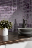 Mosaik Fliesen Glasmosaik lila violett BAD WC Kche WAND Mosaikplatte MOS62-1104