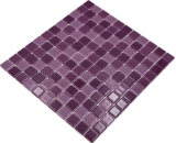 Mosaik Fliesen Glasmosaik lila violett BAD WC Kche WAND Mosaikplatte MOS62-1104