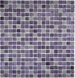 Glasmosaik Mosaikfliese lila Resin Milchglas gefrostet matt BAD WC Kchenfliese - MOS92-1107