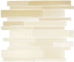 Handmuster Mosaikfliese Fliesenspiegel Transluzent beige Verbund Glasmosaik Crystal Stein beige MOS67-GV14_m