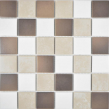 Keramik Mosaik Fliese altweiss beige braun rutschsicher rutschhemmend Kchenfliese MOS14-1213