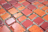 Glasmosaik Mosaikmatte Mosaikbordre orange rot Wand Fliesenspiegel Kche  Bad